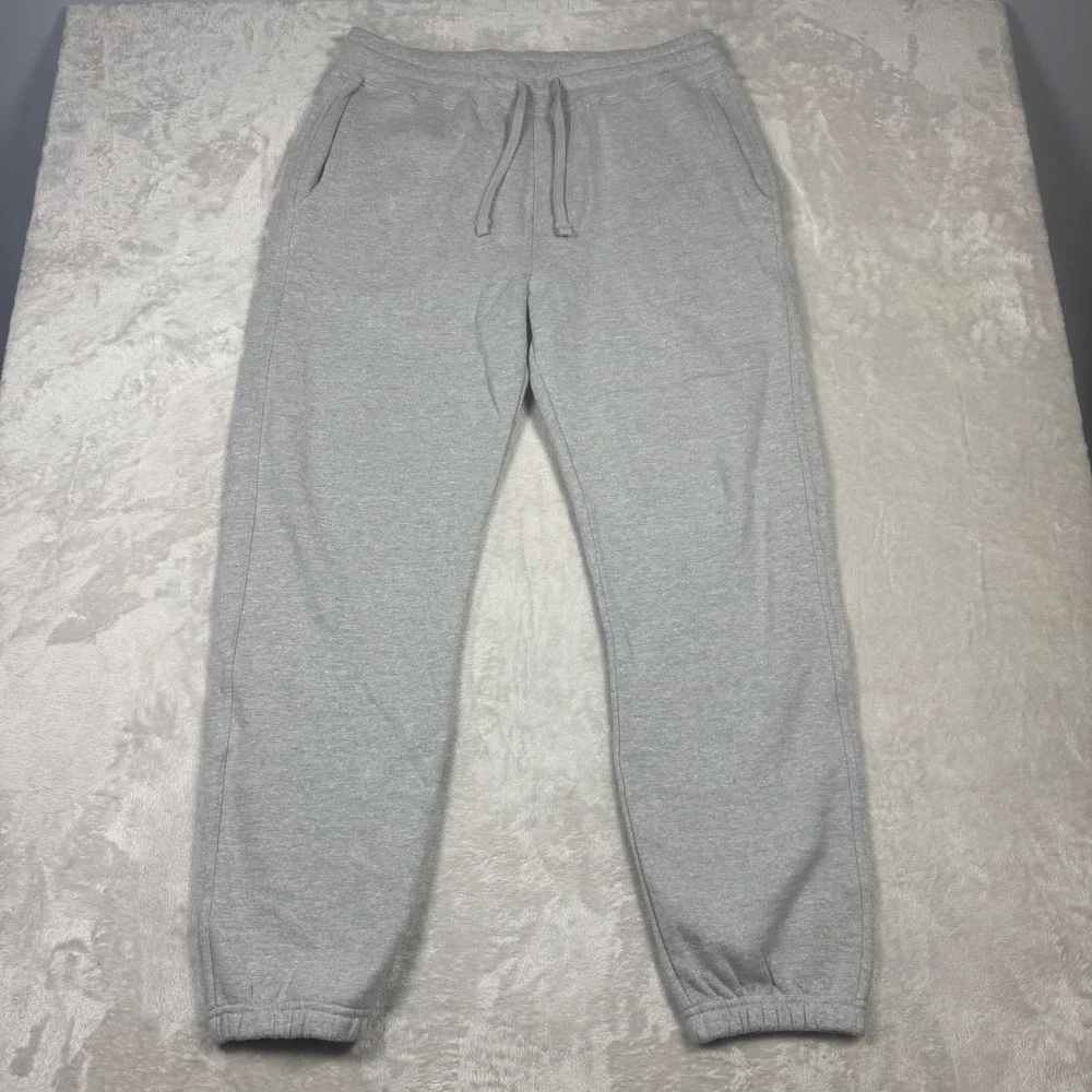 NWOT American Giant Men's Classic Sweatpants Size L Gray Cotton Lounge Joggers